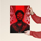 After Hours Aesthetic - The Weeknd Inspired Red Poster